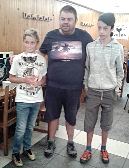 Alex Pedcheko, Angel Vilchez Gonzalez y Ekain Velasco Lafuente. Los tres son de Mikel Gurea, pero en el equipo ganador solo jugaron los dos primeros, mientras que Ekain Velasco jug� en el equipo mixto.